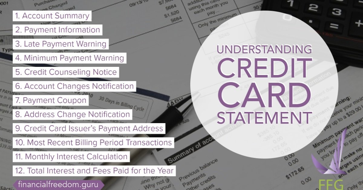 Credit Card Billing Statement