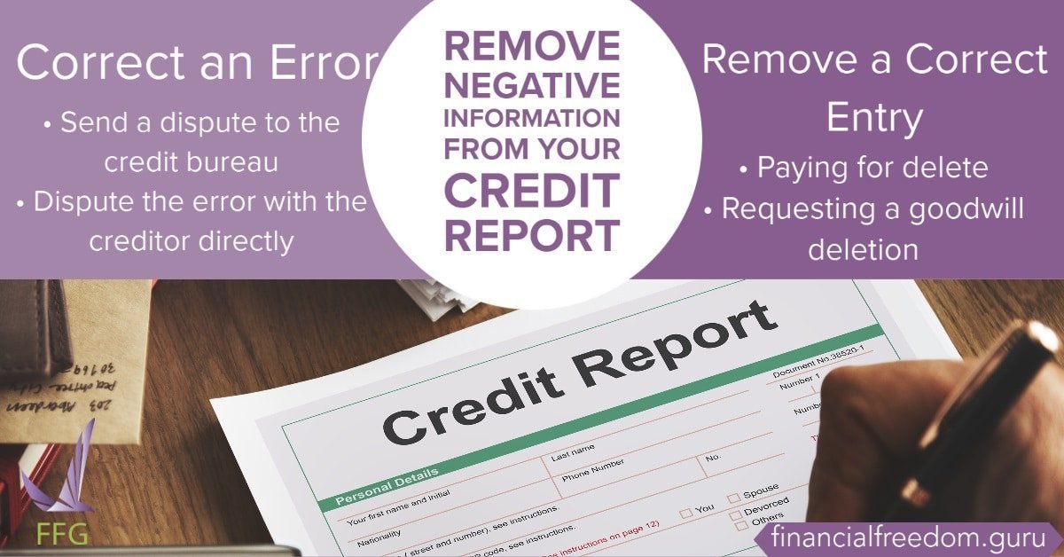 Remove Negative Items from Credit Report
