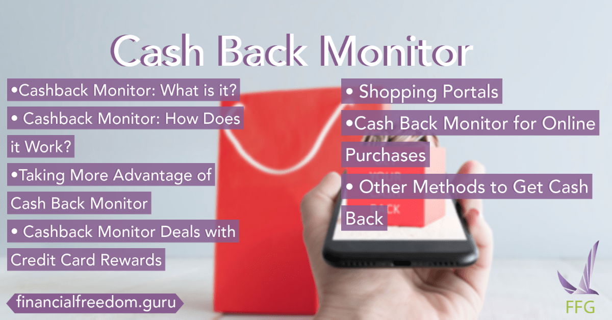 Cash back monitor