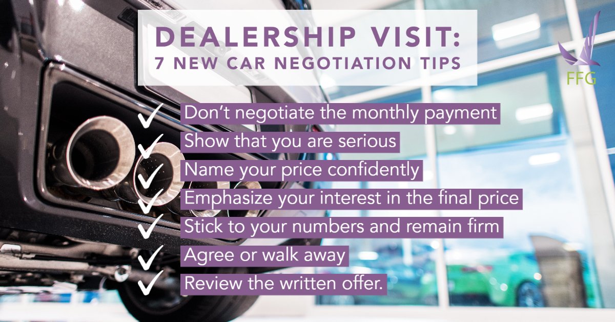 7 new car negotiation tips
