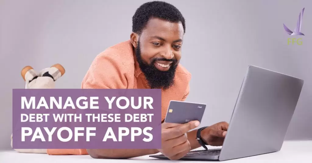 A man searching for debt payoff apps